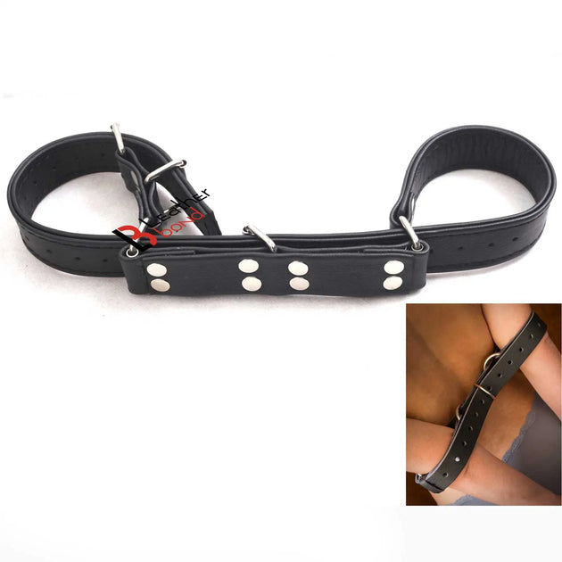 Restraint Hobble Belt Made With 100 % Genuine Cowhide Leather For Bdsm 