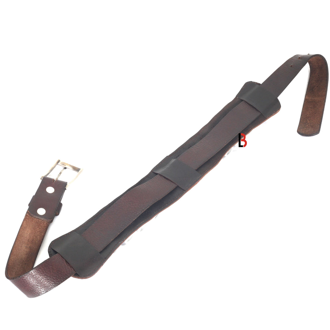 Cowhide Leather Shotgun Shotshell Reload Holder with Belt Loop 12 Gauge Shells