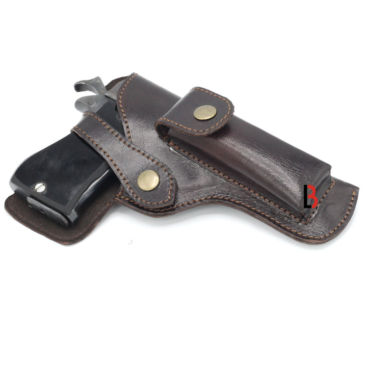 Cowhide Leather Universal Gun Holster Concealed Carry Pistol Holsters