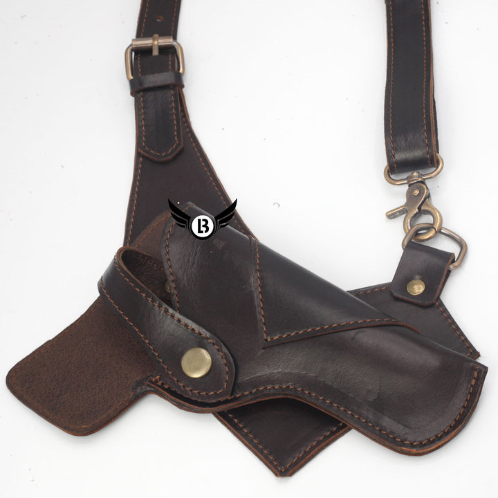 Cowhide Leather Vertical Concealed Holster Right and Left Handers Universal Size