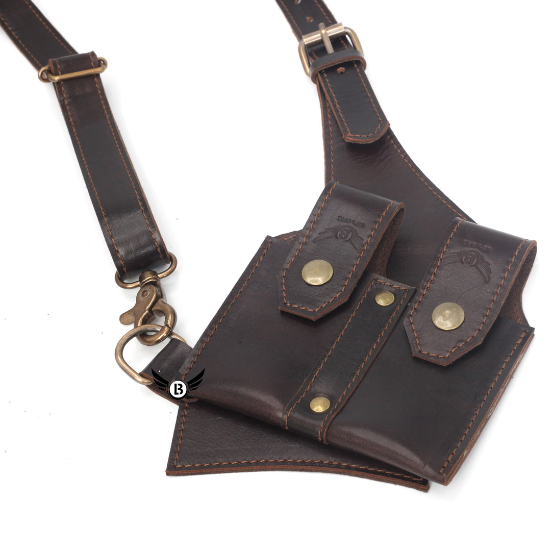 Cowhide Leather Vertical Concealed Holster Right and Left Handers Universal Size