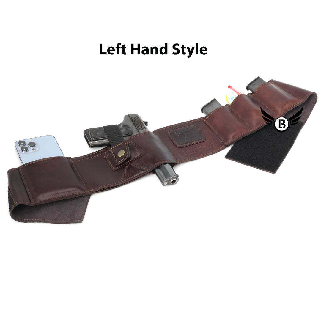 Cowhide Leather BRAVOBELT Belly Band Holster for Concealed Carry - Ambidextrous