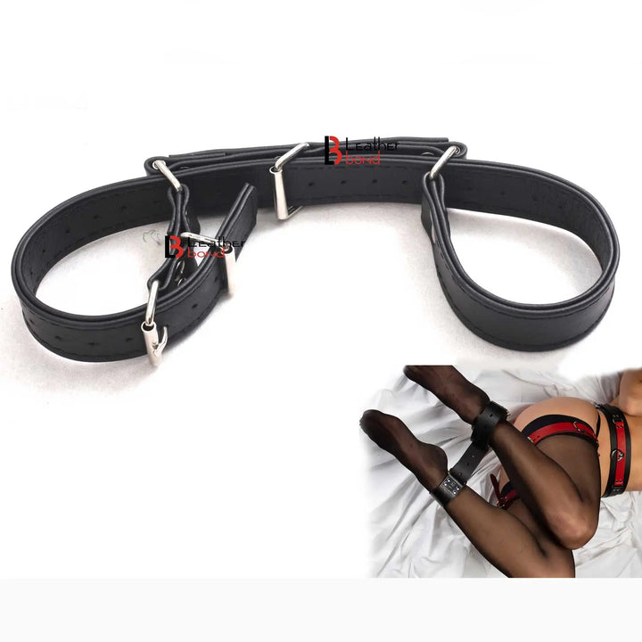 Restraint Hobble Belt  Made with 100 % Genuine Cowhide Leather for BDSM Leather Bond