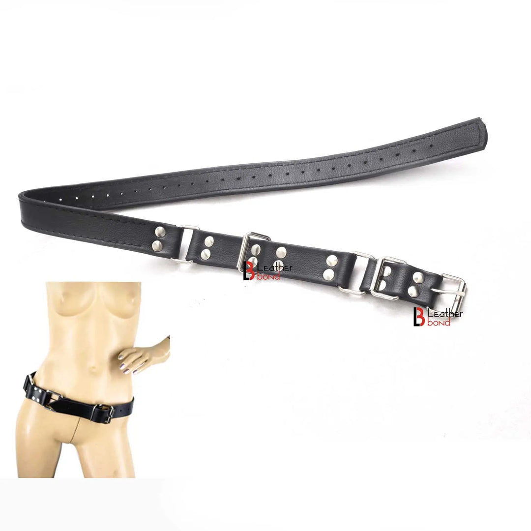 Restraint Hobble Belt  Made with 100 % Genuine Cowhide Leather for BDSM Leather Bond