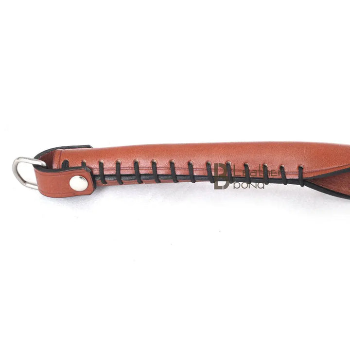 Real Cow Hide Brown Belting Leather Paddle Slapper Lightweight and Flexible with Sturdy Handle - Leather Bond