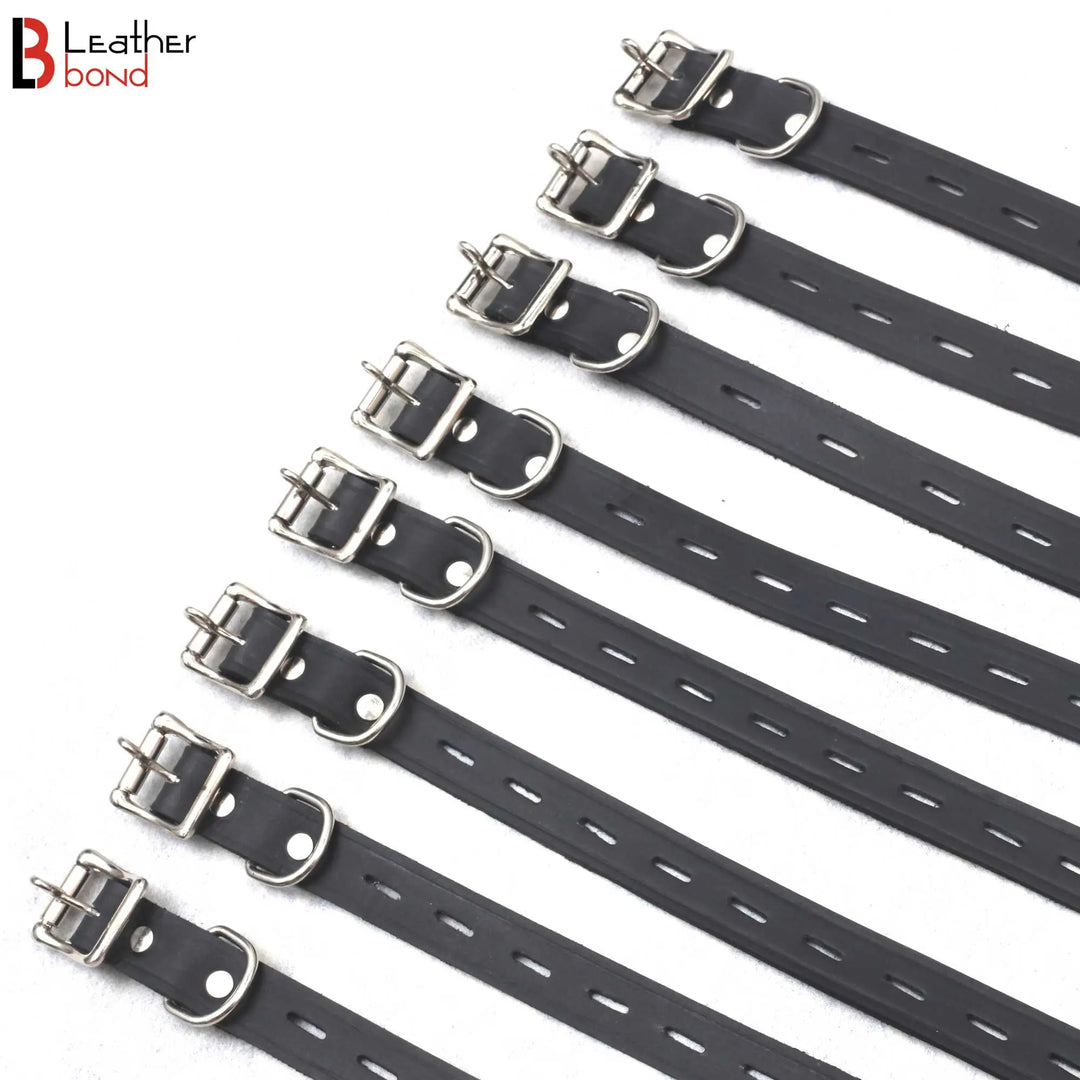 Bondage Belt Set Black 8 Belts Bdsm restraint Tie up belts Leather Bond