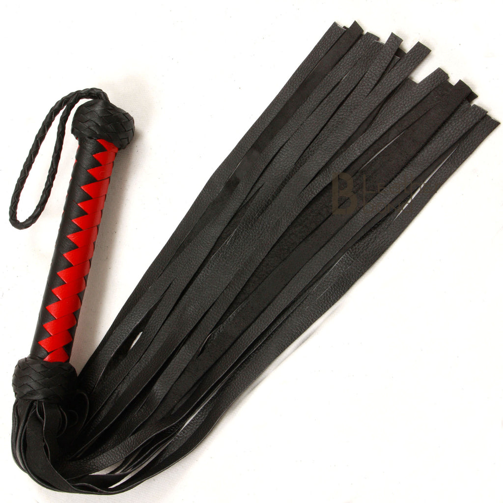 Genuine Cow Hide Thick Leather Flogger, BDSM Flogger 25 Tails Handmade Sex  Whip