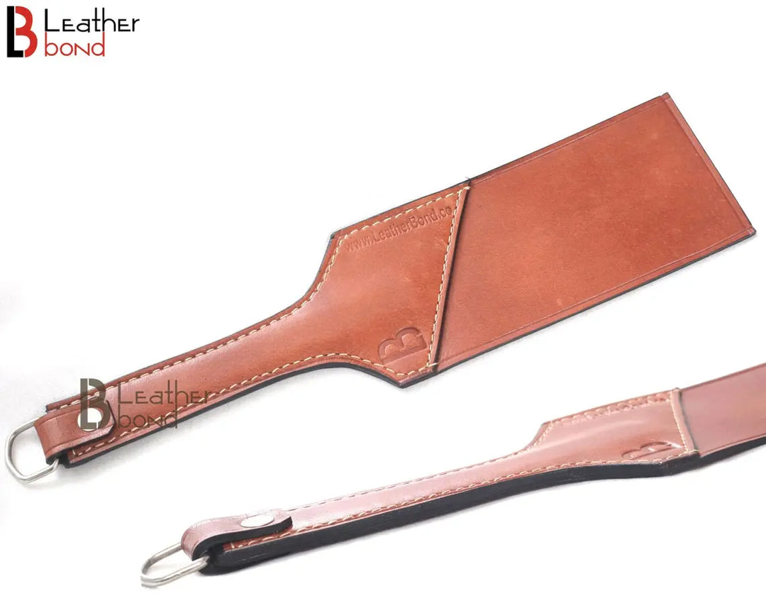 Real Cow Hide Belting Leather Paddle Slapper Medium Weight and Flexible & Hand Made - Leather Bond